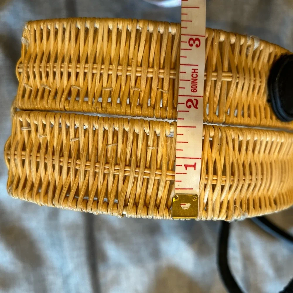 Target Bamboo/Whicker Transparent Crossbody Bag - Picture 6 of 6